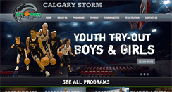 Desktop Screenshot of calgarystormbasketball.com