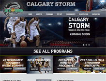 Tablet Screenshot of calgarystormbasketball.com